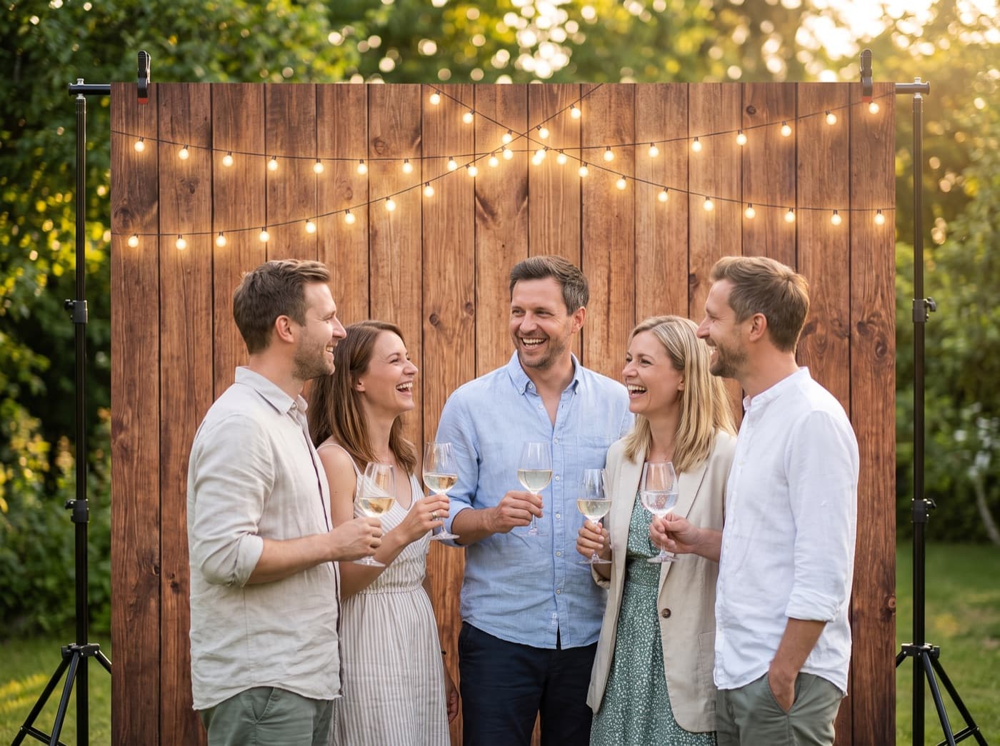 Fotowand Gartenparty